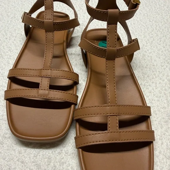 Franco Sarto Brown Strappy Sandals - Picture 2 of 10